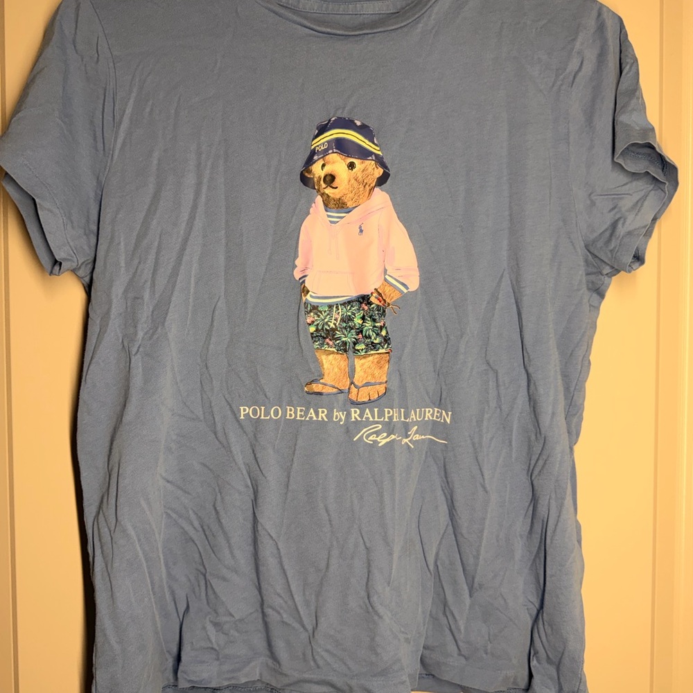 Polo by Ralph Lauren Light Blue Polo Bear Graphic Tee